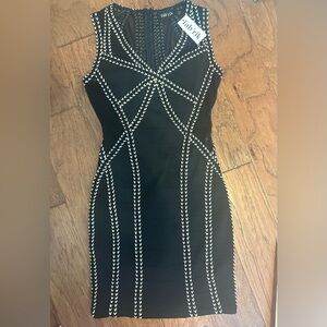 Fab’rik dress NWT black stretchy! Size S